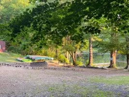 An outdoor scene from Camp Evergreen