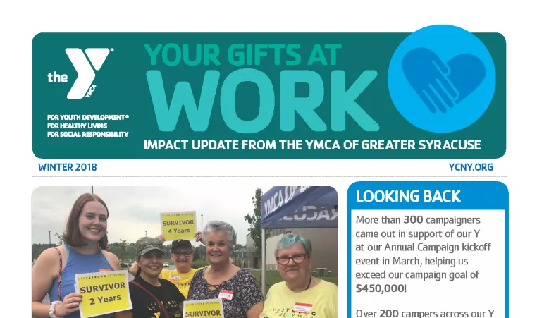 Image of Winter 2018 donor newsletter